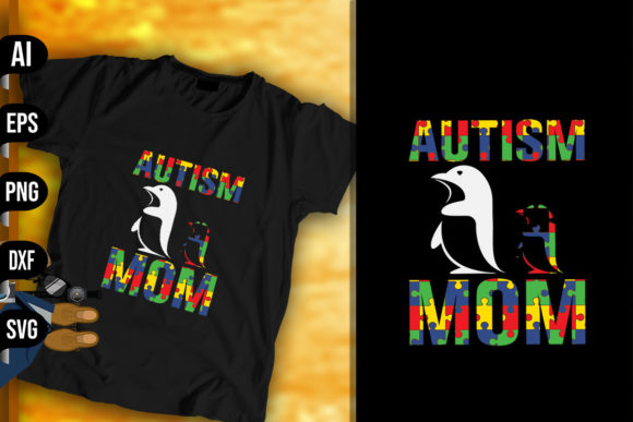 Autism Penguin Mom: A Thoughtful Design for Meaningful Embroidery Projects