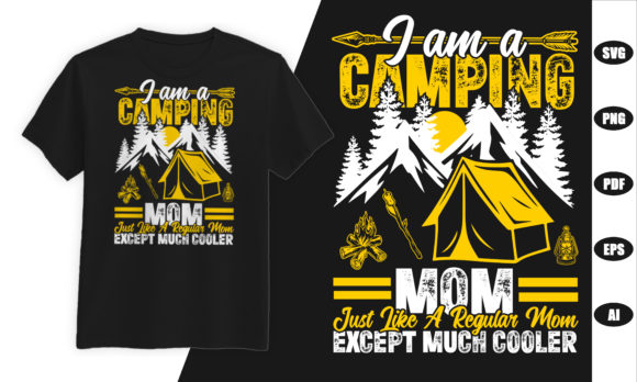 Camping Mom Mother Day T-Shirt Design Review