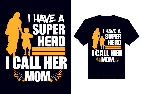 Super Hero Mom Mother T-Shirt Design – A Heartfelt Touch for Everyday Embroidery