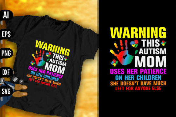 Warning This Autism Mom: A Bold Statement for Real-Life Embroidery Projects